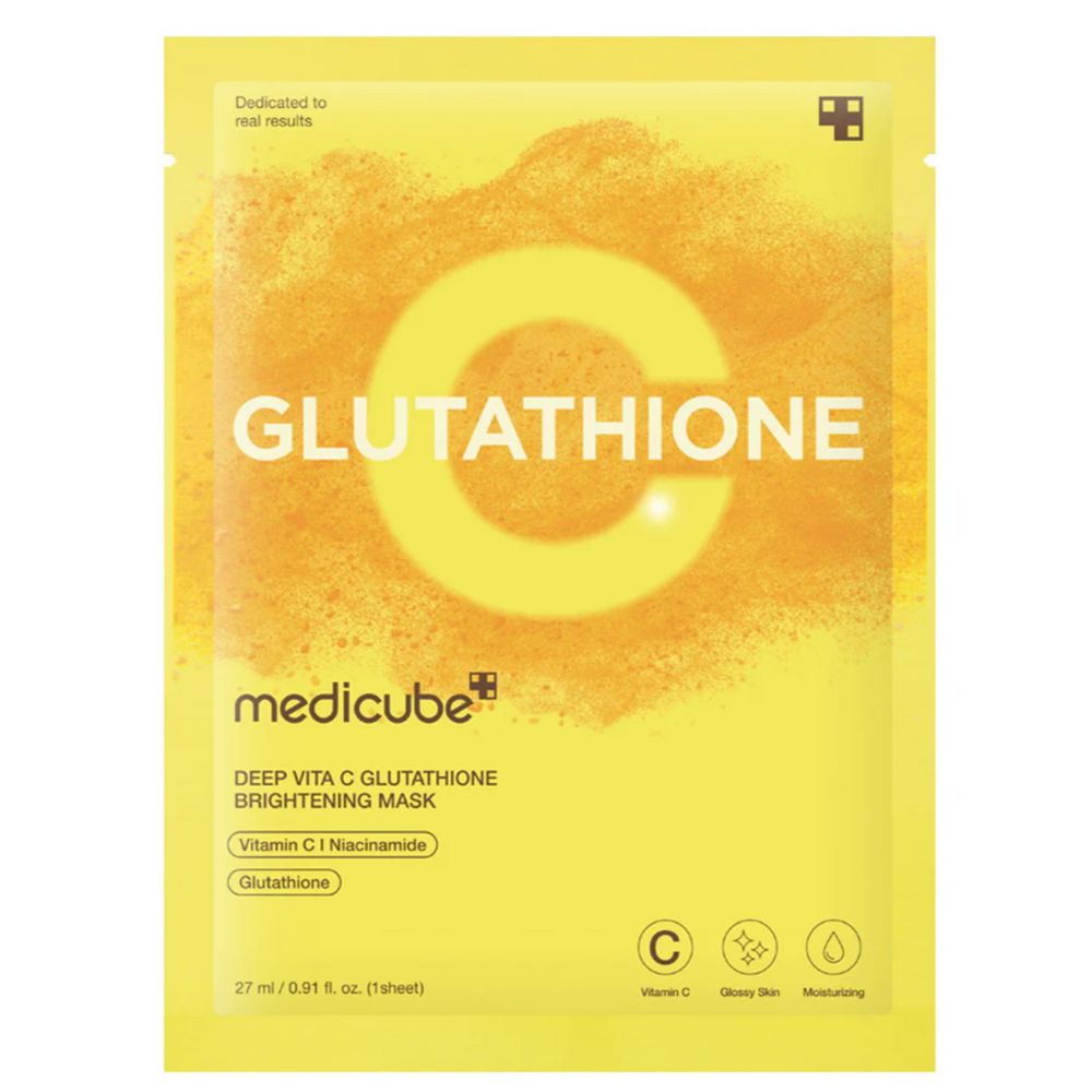 Medicube – Deep Vita C Glutathione Brightening Mask, 1sheet