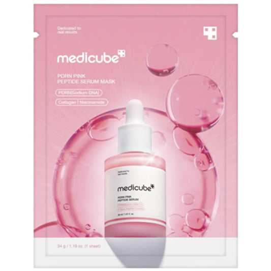 Medicube – PDRN Pink Peptide Serum Mask, 1 sheet