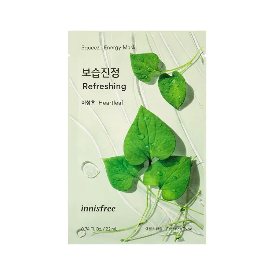 Innisfree – Heartleaf Energy Mask, 22ml, 1 piece